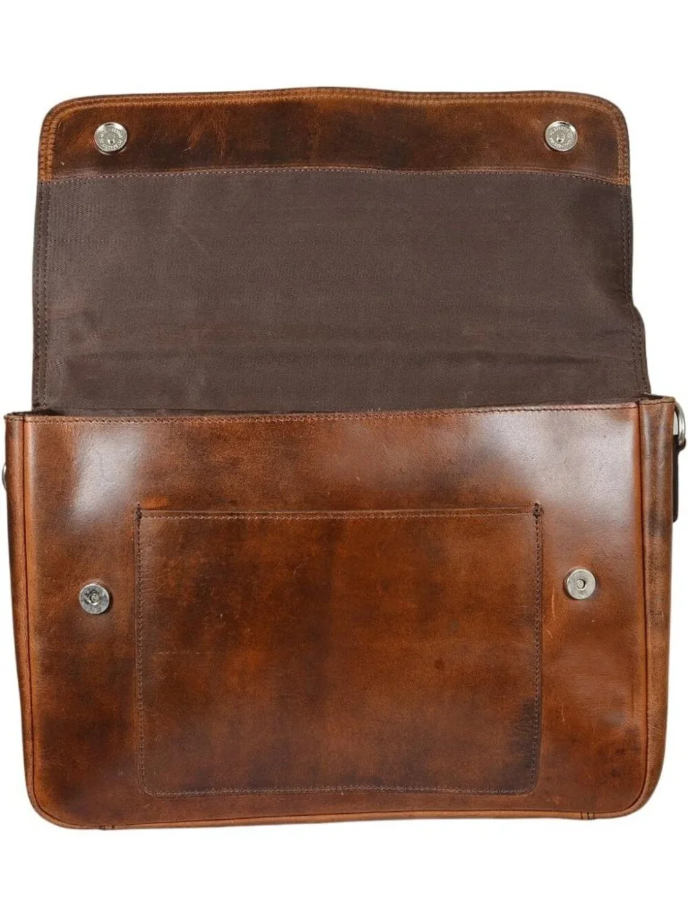 Handcrafted Full Grain Leather Briefcase for Men, Fits 15.6